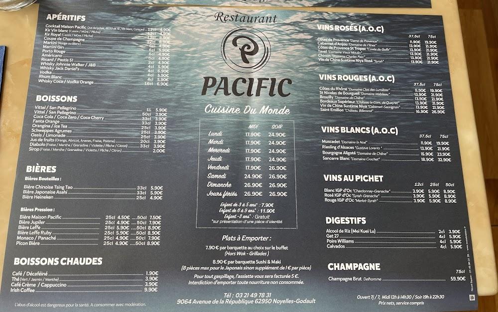 Restaurant Pacific Noyelles - Menu Image 3